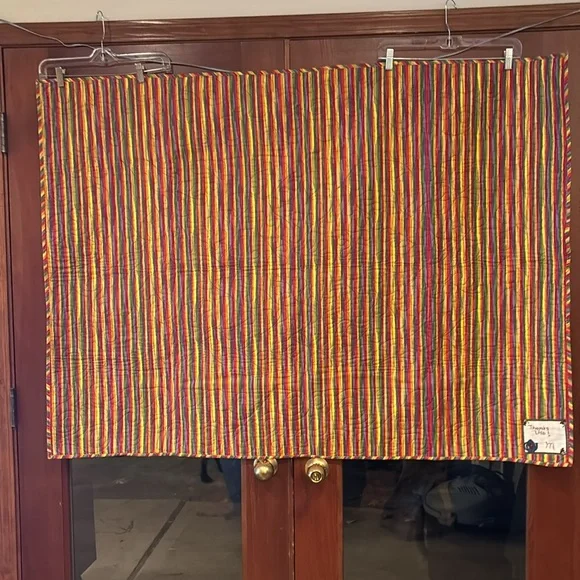 Autographed handmade lap quilt